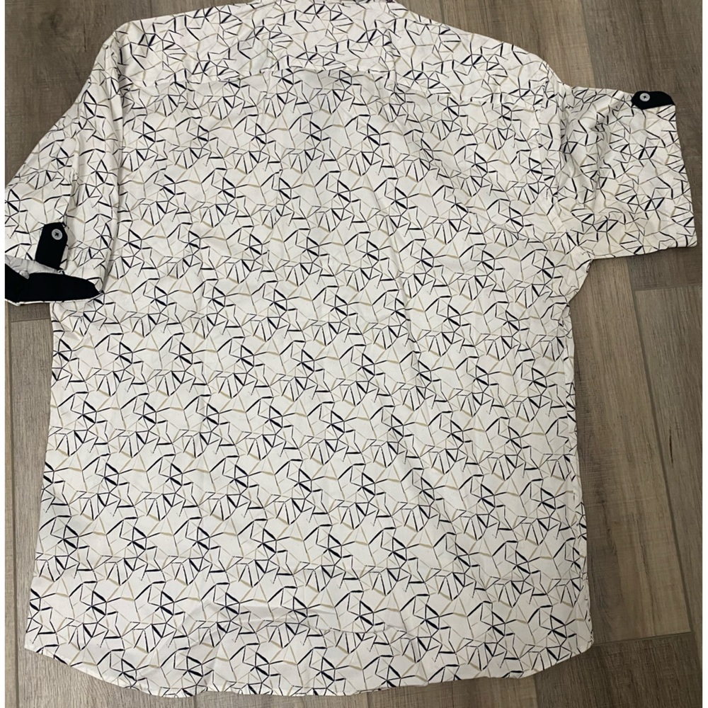 Men’s Maceoo short sleeve casual button up designer shirt. XXL